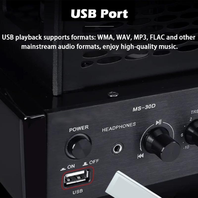 Audio Youtube Music Free - Wzmacniacz lampowy HIFI 2.1Ch Bluetooth 5.0