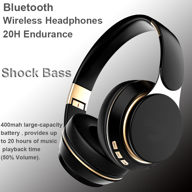 Audio Music Technology - Słuchawki Bezprzewodowe zestawy słuchawkowe Bluetooth z