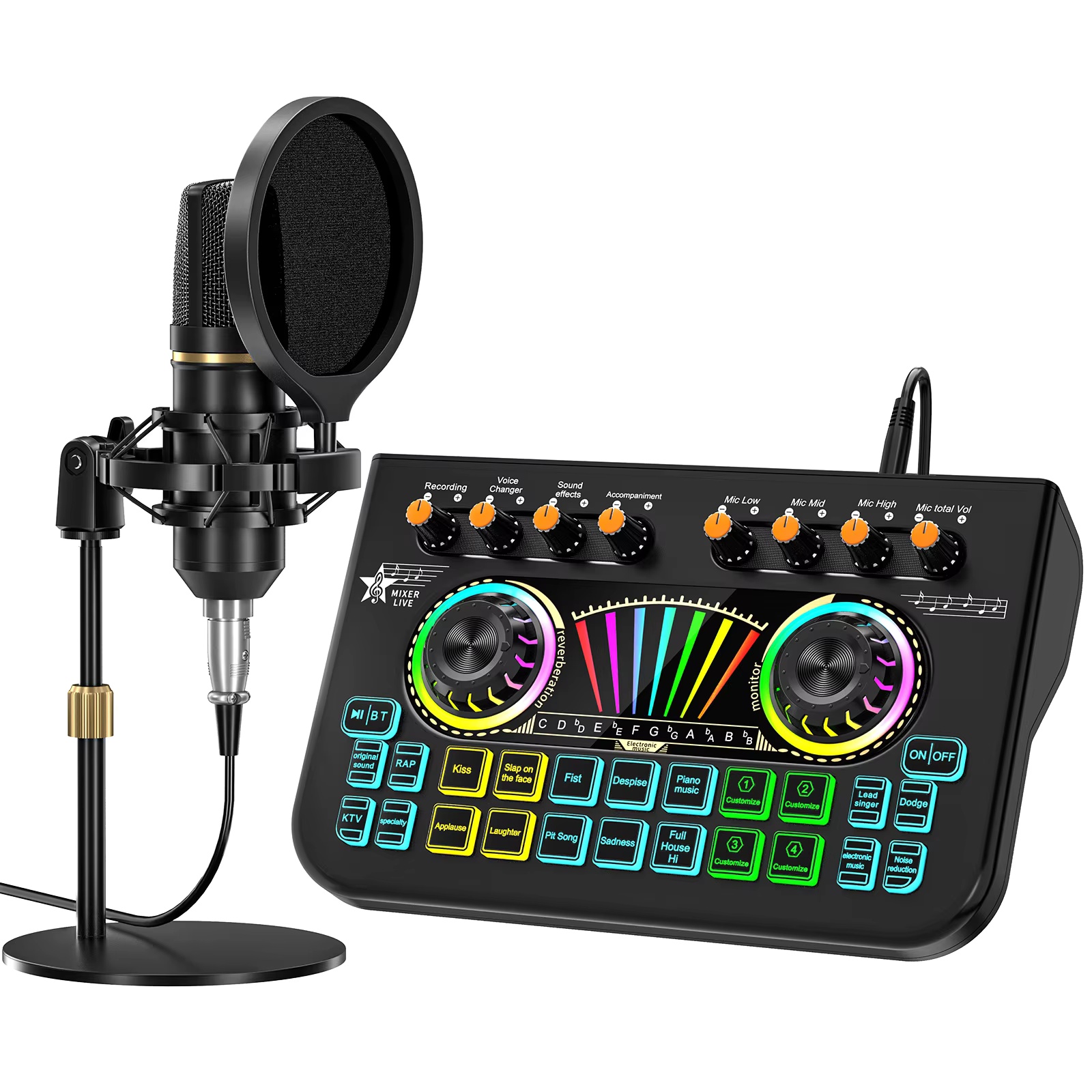 Audio Youtube Music Free - Zestaw mikrofonowy Tenlamp X3 BM800 do