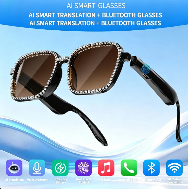 Inteligentne okulary przeciwsł – Audio Music Bluetooth recenzja i cena