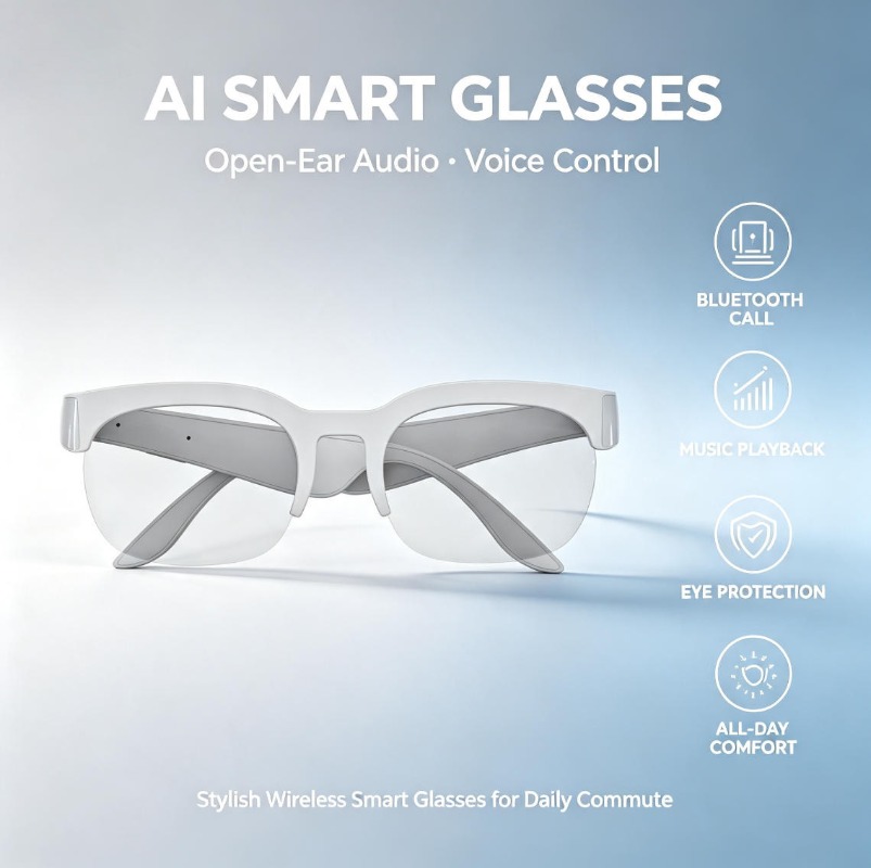 Inteligentne okulary słuchawko – Audio Music Bluetooth recenzja i cena