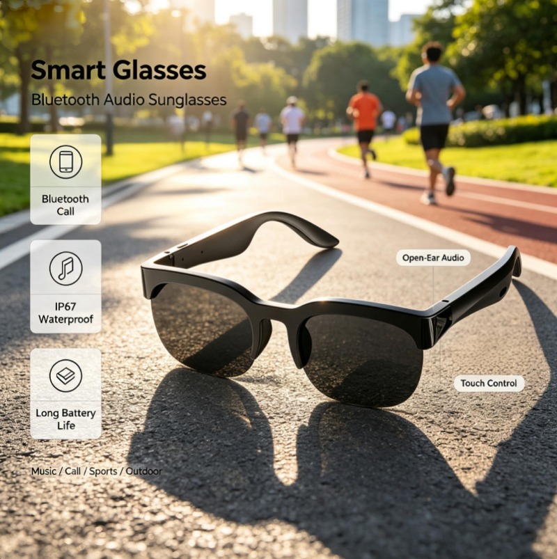 Inteligentne okulary audio Blu – Audio Music Bluetooth recenzja i cena