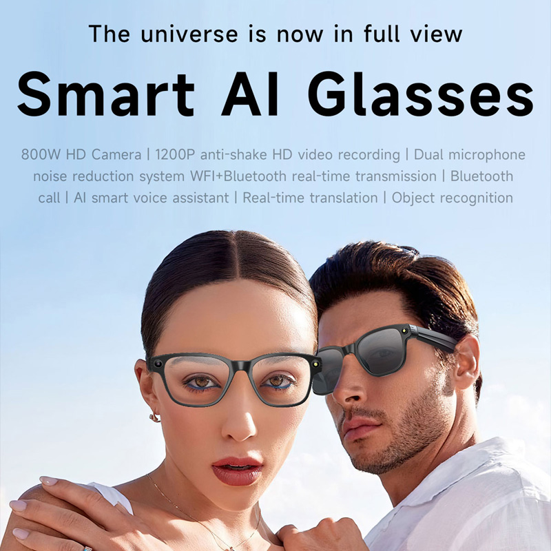 Inteligentne okulary AI z 8-me – Audio Music Bluetooth recenzja i cena