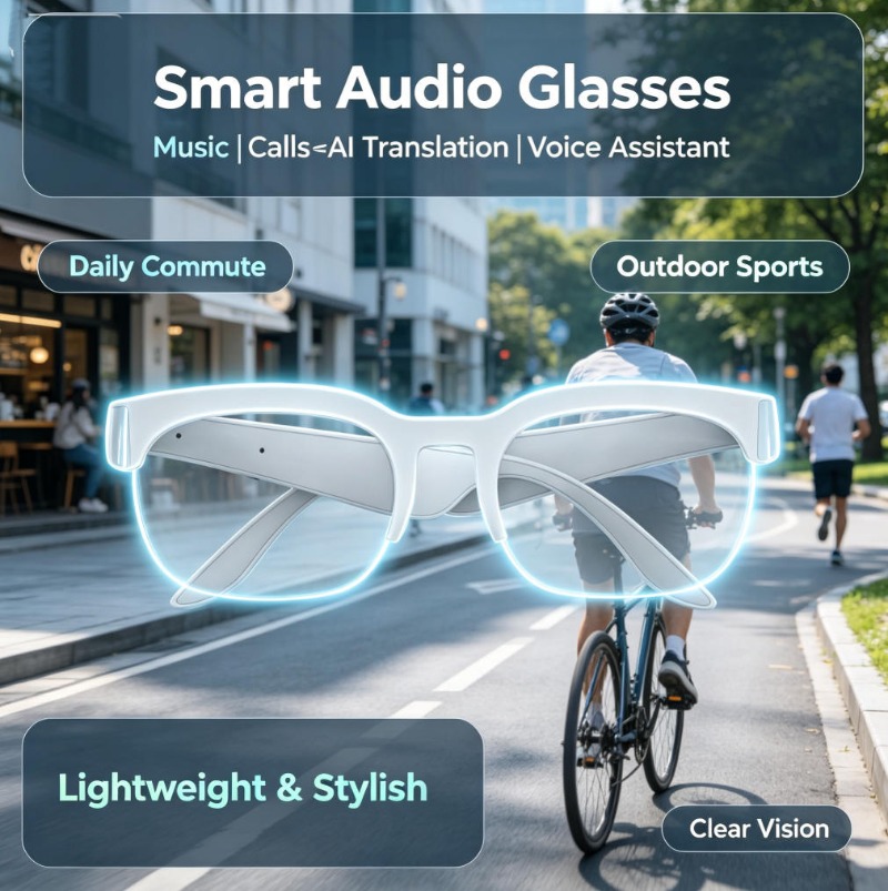 Inteligentne okulary sportowe  – Audio Music Bluetooth recenzja i cena